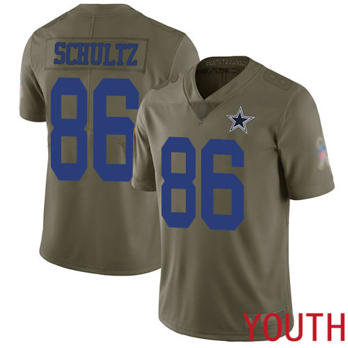 Youth Dallas Cowboys Limited Olive Dalton Schultz #86 2017 Salute to Service NFL Jersey->women nfl jersey->Women Jersey